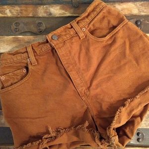 🚚MOVING SALE! Vintage Burnt Orange Levi Shorts
